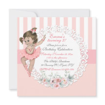 Ballerina Tutu Ballett Rosa Streifen Spitze