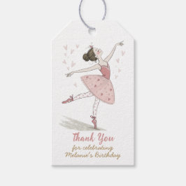 Ballerina tutu Geburtstagsparty Geschenkanhänger