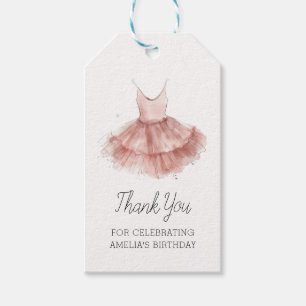 Ballerina Tutu Niedlich Ballet Pink Drehbuch Gebur Geschenkanhänger