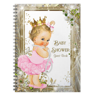 Ballerina Tutu Princess Baby Showroom Gästebuch Notizblock
