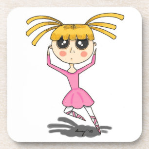 Ballerina-Untersetzer - Set von 6 Jahren Untersetzer