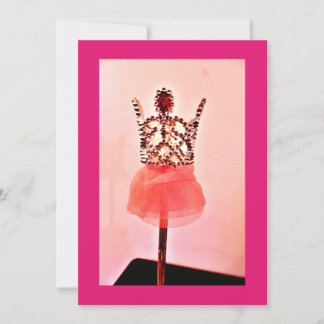 Ballerina Wand Einladung