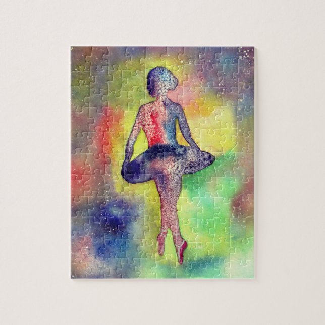 Ballerina Watercolor Art Puzzle (Vertikal)