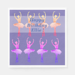 Ballerina Watercolor Art Serviette