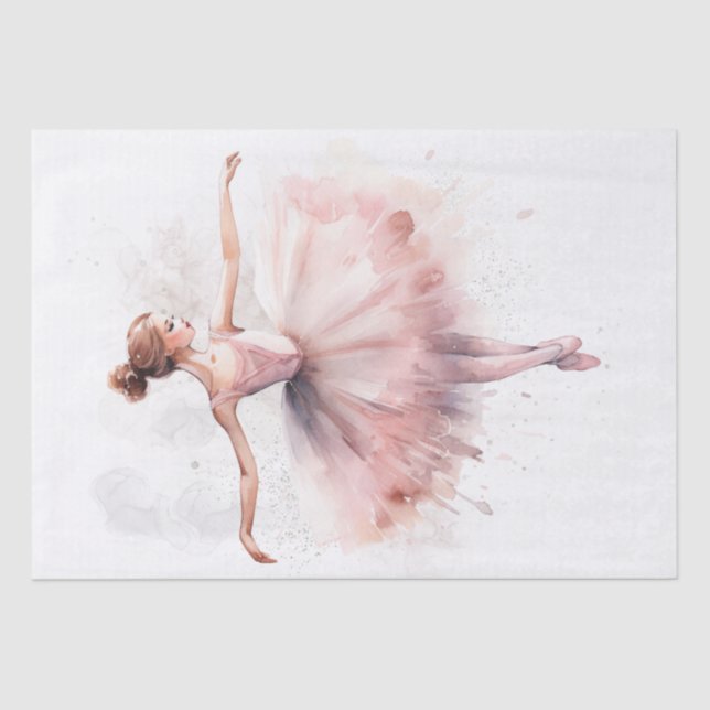 Ballerina Watercolor Seidenpapier (Vorderseite)