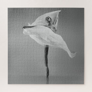 Ballerina Weiß: Schauspielerische Tanzabbildungen. Puzzle