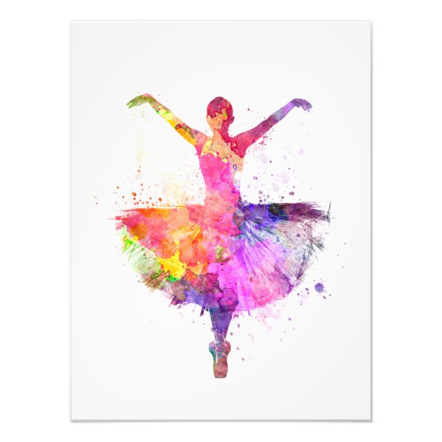 Ballerina Woman Ballett dancing dancer Fotodruck (Vorne)