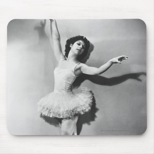 Ballerinaen pointe B&W Mousepad (Vorne)