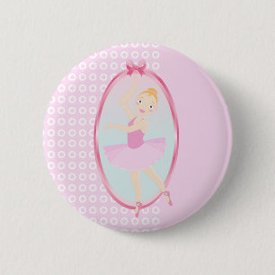 Ballerinageburtstags-Party Button