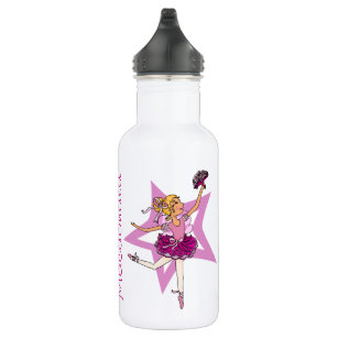 Ballerinamädchen nannten lila Getränkflasche Trinkflasche