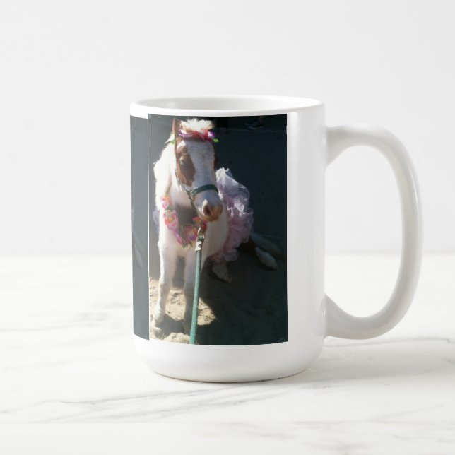 Ballerinaminiaturtrick-Pferdkirsche Tasse (Rechts)