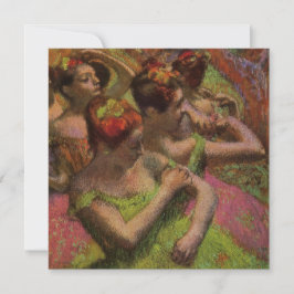 Ballerinas Adjusting Their Dresses (Edgar Degas) Karte