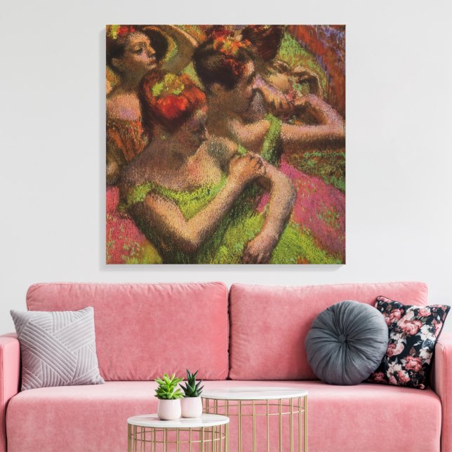 Ballerinas Adjusting Their Dresses (Edgar Degas) Leinwanddruck (Insitu (Wohnzimmer))