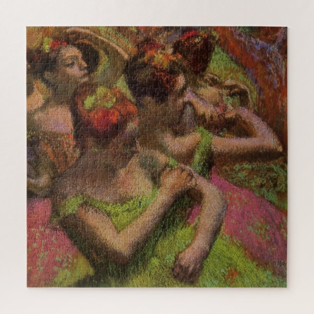 Ballerinas beim Anpassen ihrer Kostüme (Edgar Dega Puzzle (Vertikal)