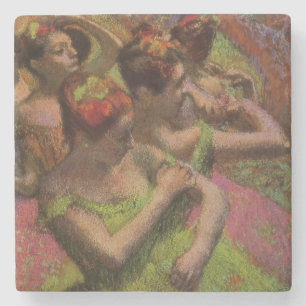 Ballerinas beim Anpassen ihrer Kostüme (Edgar Dega Steinuntersetzer
