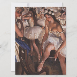 Ballerinas im Dressing Room Karte