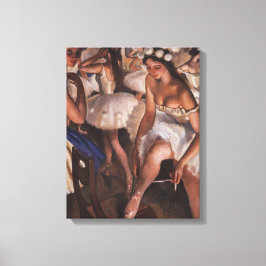 Ballerinas im Dressing Room (von Serebriakova) Leinwanddruck