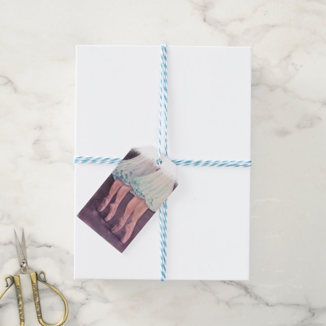 BALLERINAS IN BLAU GESCHENKANHÄNGER (Mit Garn)