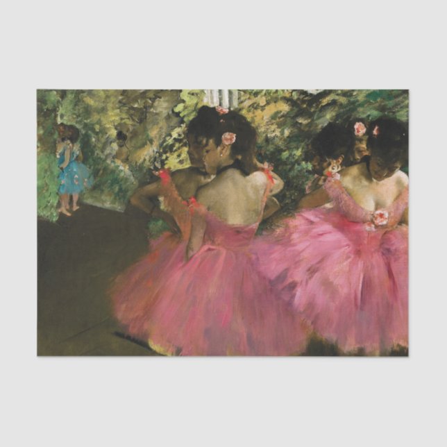 Ballerinas in Rosa von Edgar Degas     Seidenpapier (Vorderseite)