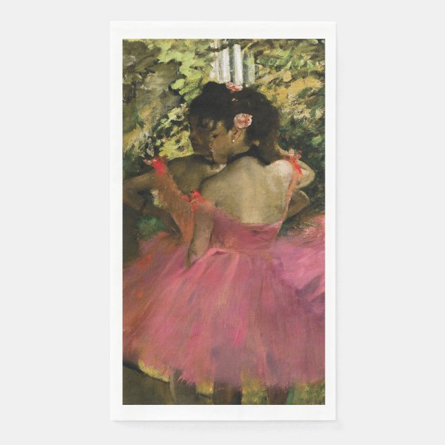 Ballerinas in Rosa von Edgar Degas Serviette (Vorderseite)