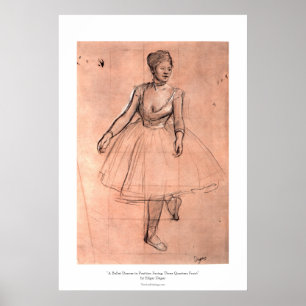 Ballerinaskizze durch Degas hübsche Poster