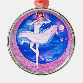 Ballerinaverzierung Silbernes Ornament