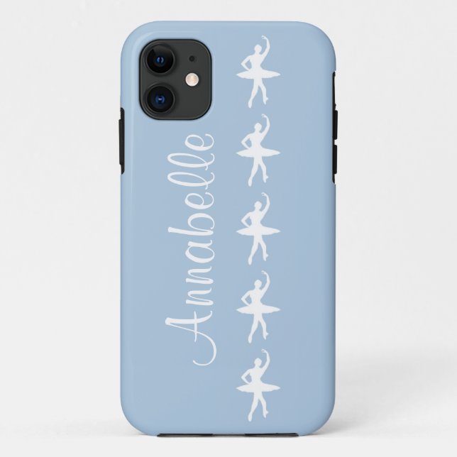 Ballerinen auf blauem iPhone 5 Kasten Case-Mate iPhone Hülle (Rückseite)