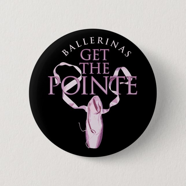 Ballerinen erhalten das Pointe Button (Vorderseite)