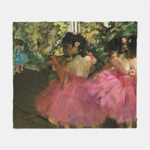 Ballerinen im Rosa durch Edgar Degas Fleecedecke