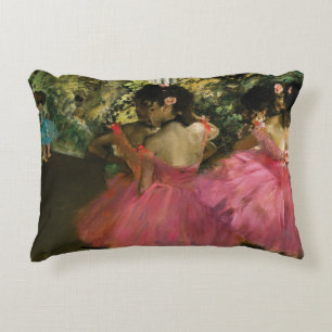 Ballerinen im Rosa durch Edgar Degas Zierkissen