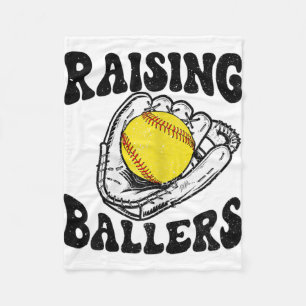 Ballers Softball Mama Baseball Mama Mütter Tagesge Fleecedecke