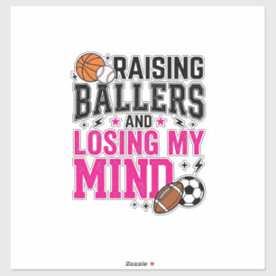 Ballertern Sport-Mama Vintage T-Shirt Design_ Aufkleber