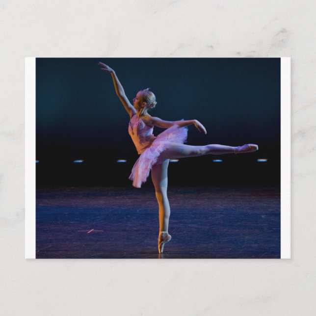 Ballet Arabesque Postkarte (Vorderseite)