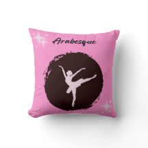 Ballet Arabesque Throw Kissen