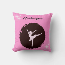 Ballet Arabesque Throw Kissen