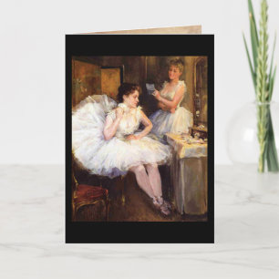 Ballet Ballerina Vintag Card Karte
