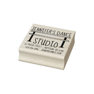 Ballet Barde Tance Teacher Studio - Benutzerdefini Gummistempel