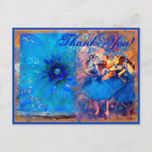 Ballet & Baubles Personalized, Thank You Postcard Postkarte