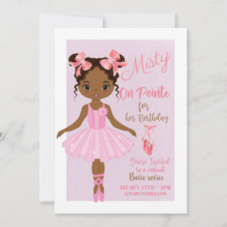 Ballet Birthday Einladungskarte