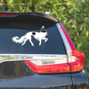 Ballet Borzoi Die Vinyl Sticker schneiden
