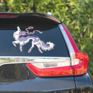 Ballet Borzoi Die Vinyl Sticker schneiden