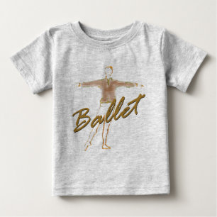 Ballet Boy Geschenke für Tänzer Baby T-shirt