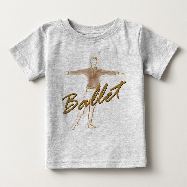 Ballet Boy Geschenke für Tänzer Baby T-shirt (Vorderseite)