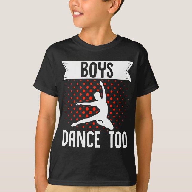 Ballet Boys tanzen zu T-Shirt (Vorderseite)