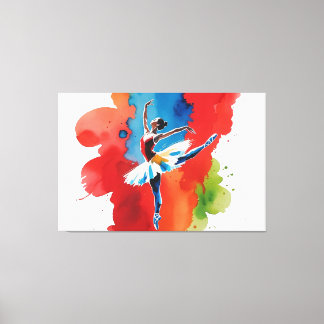 Ballet con la fuerza expresiva del arte abstracto leinwanddruck