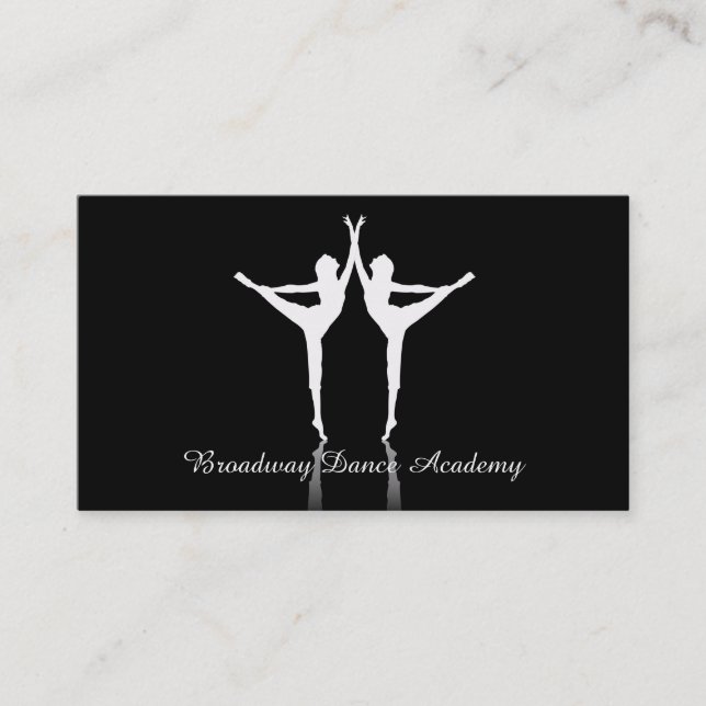 Ballet Dance Business Cards chic Visitenkarte (Vorderseite)
