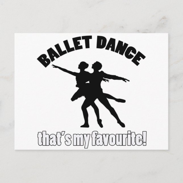 Ballet Dance Designs Postkarte (Vorderseite)