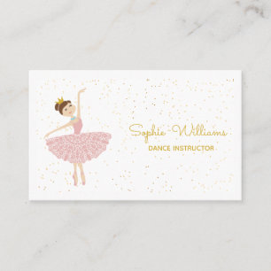 Ballet Dance School Business Card Visitenkarte