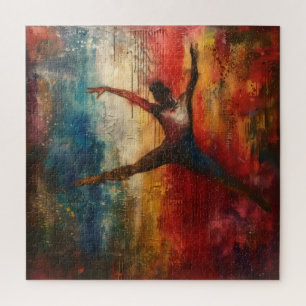 Ballet Dancer Abstrakt Art Puzzle