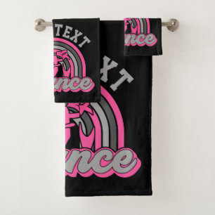 Ballet Dancer ADD TEXT Classic Dance Performer Badhandtuch Set